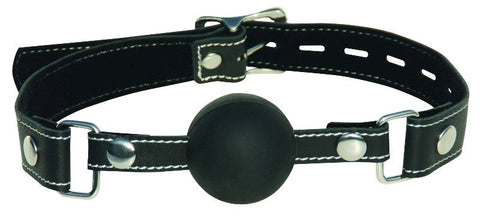 Sportsheets Edge Silicone Ball Gag with Lockable Buckle Closure - Bondage Gags and Bits