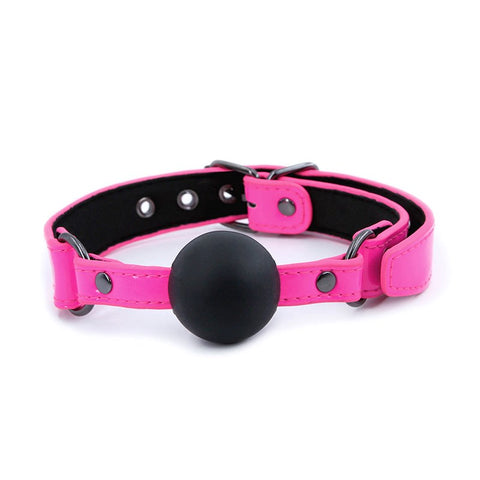 NS Novelties Electra Ball BDSM Play Mouth Gag Silicone Restraint - Bondage Gags and Bits