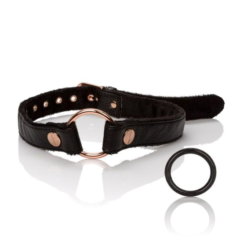 California Exotics Entice Open Mouth Gag with Adjustable Rings - Bondage Gags and Bits