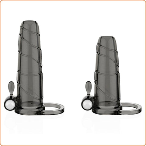 BDStyle EVE Vibration Crystal Penis Sleeve with Crystal Texture Vibration - Penis Sleeves and Extenders