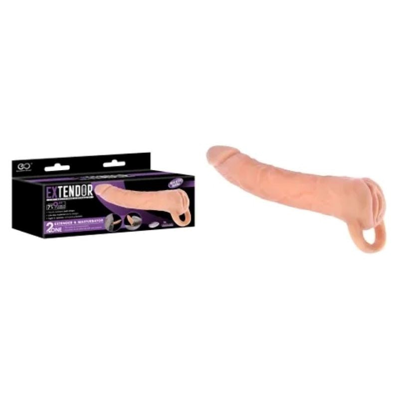 NANMA Corporation Extendor 2 in 1 Penis Extender & Masturbator with Length Extension - - Penis Sleeves and Extenders