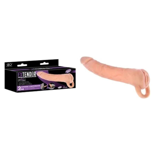 NANMA Corporation Extendor 2 in 1 Penis Extender & Masturbator with Length Extension - - Penis Sleeves and Extenders