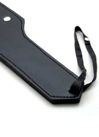 Hells Couture Fantasies In Punishment Leather Paddle Premium Studded Design - Paddles And Slappers