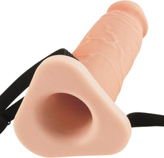 Fantasy X-tensions 8 Inch Silicone Hollow Penis Extension - - Pumps, Extenders and Sleeves