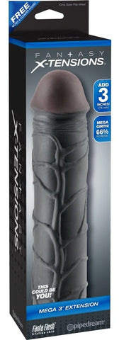 Pipedream Products Fantasy X Tensions Mega 3 Inch Penis Extension - Penis Sleeves and Extenders