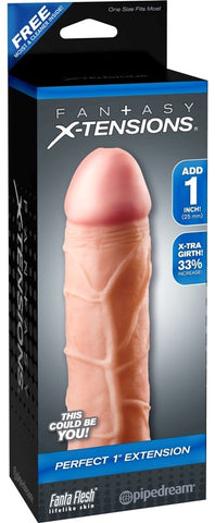 Pipedream Products Fantasy X Tensions Perfect Penis Extension Flesh - Penis Sleeves and Extenders