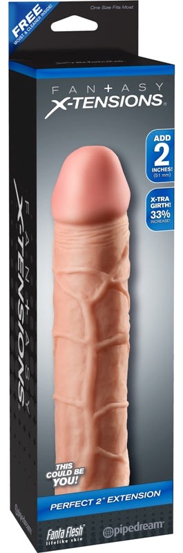 Pipedream Products Fantasy X Tensions Perfect Penis Extension Flesh - - Penis Sleeves and Extenders