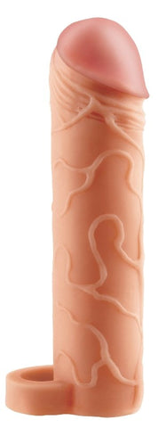 Pipedream Products Fantasy X Tensions Perfect Extension With Ball Strap Flesh - Penis Sleeves and Extenders