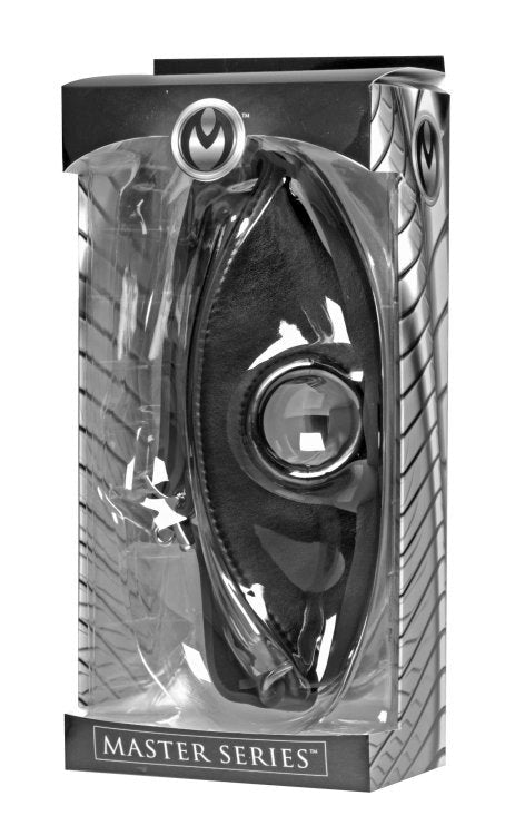 XR Brands Feeder Locking Open Mouth Gag with Locking Buckle - - Bondage Gags and Bits