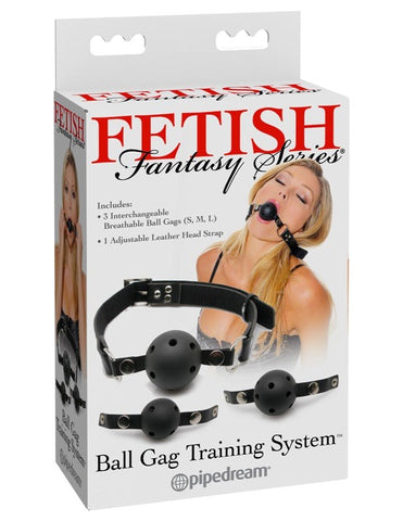 Pipedream Products Fetish Fantasy Fetish Play Ball Gag Training System - Bondage Gags and Bits