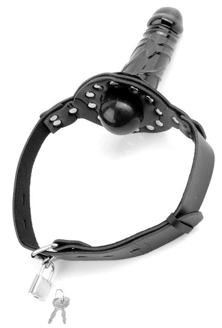 Pipedream Products Fetish Fantasy Deluxe BDSM Play Ball Gag with Dildo - Bondage Gags and Bits