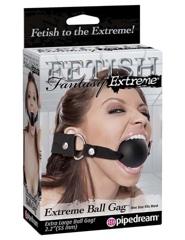 Pipedream Products Fetish Fantasy Extreme BDSM Play Ball Gag Large Size - Bondage Gags and Bits