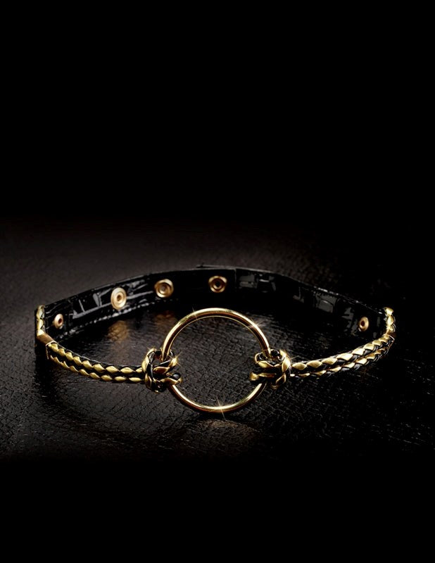 Pipedream Products Fetish Fantasy Gold BDSM Play Open Mouth Gag Premium Design - Bondage Gags and Bits