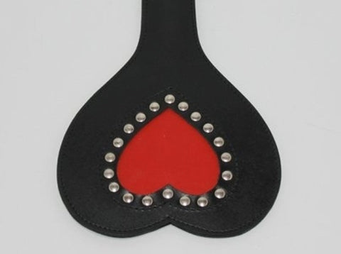 Hells Couture Fetish wealth Slapper Leather Heart Impact Play Sex Toy - Paddles And Slappers