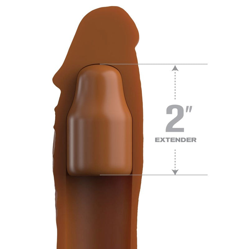 Pipedream Products Fantasy X Tensions Elite 2 Inch Silicone Cock Extension - Penis Sleeves and Extenders