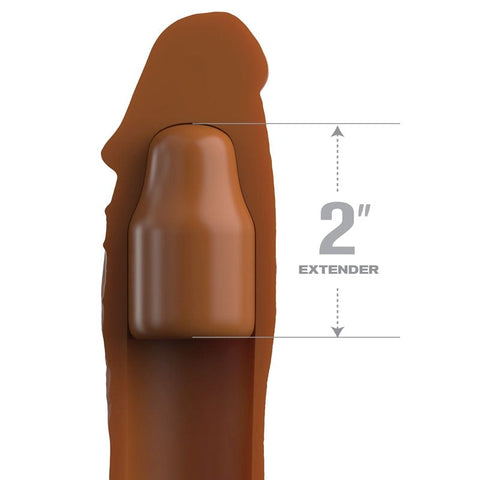 Pipedream Products Fantasy X Tensions Elite 2 Inch Silicone Cock Extension - Penis Sleeves and Extenders