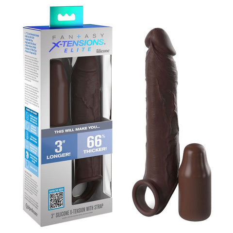 Pipedream Products Fantasy X Tensions Elite Uncut Penis Enhancer with Strap - Penis Sleeves and Extenders