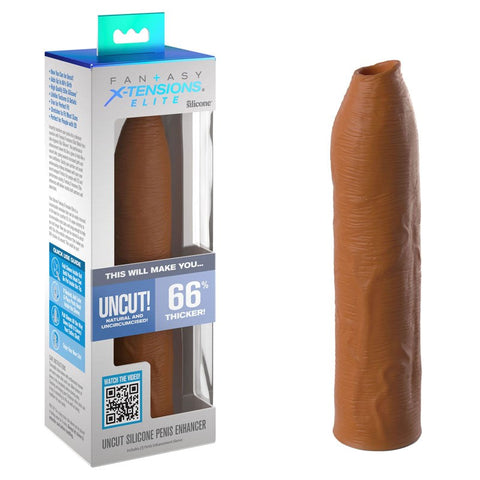Pipedream Products Fantasy X Tensions Elite Uncut Silicone Penis Enhancer - Penis Sleeves and Extenders