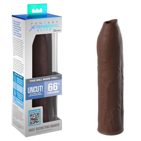 Pipedream Products Fantasy X Tensions Elite Uncut Silicone Penis Enhancer - Penis Sleeves and Extenders