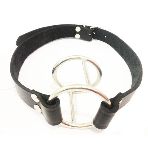 Hells Couture Gag the Slave Pig Snout Gag Double O Ring Design - Bondage Gags and Bits