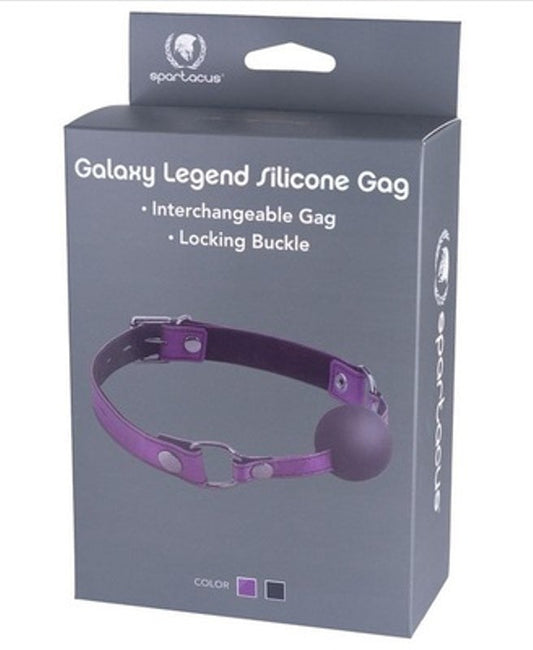 Spartacus Enterprises Galaxy Legend Silicone Gag with Locking Buckle - - Bondage Gags and Bits