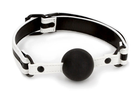 NS Novelties GLO Bondage Ball Gag Glow in Dark BDSM Restraint - Bondage Gags and Bits