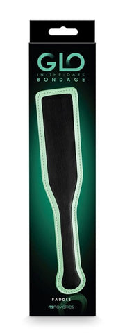 NS Novelties GLO Bondage Paddle Glow in Dark BDSM Impact Play - Paddles And Slappers