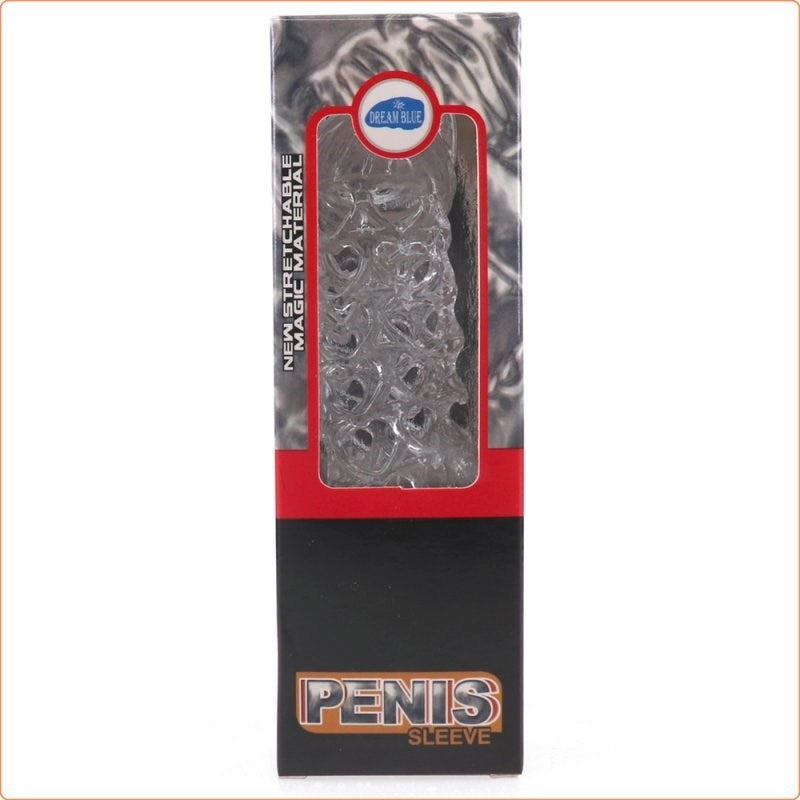 BDStyle Grid Penis Sleeve Textured Enhancement for Increased Size - - Penis Sleeves and Extenders