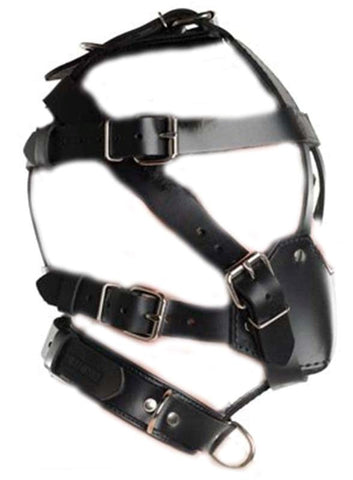 BDStyle Head Harness & Muzzle Light Bondage Control Sex Toy - Bondage Gags and Bits