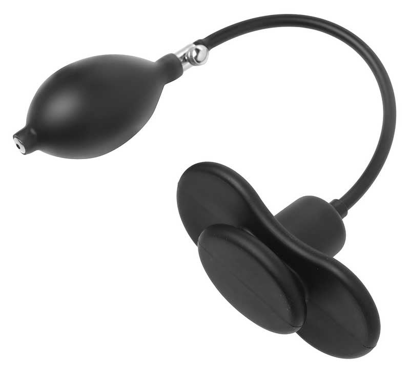 XR Brands Inhibitor Inflatable Gag Mouth Restraint for BDSM Control - - Bondage Gags and Bits