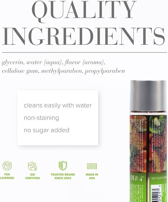 System Jo JO Tropical Passion Water Based Lubricant Natural Flavored Formula - - Water Based Lubes