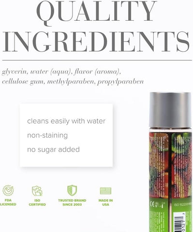 System Jo JO Tropical Passion Water Based Lubricant Natural Flavored Formula - Water Based Lubes