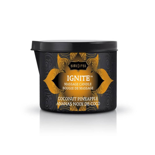 Kama Sutra IGNITE Romantic Massage Candle Burns Into Warm Arousal Oil - - Bath and Intimate Fragrances