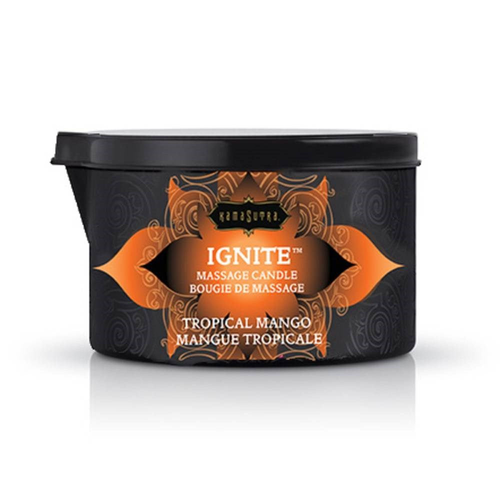 Kama Sutra IGNITE Romantic Massage Candle Burns Into Warm Arousal Oil - - Bath and Intimate Fragrances