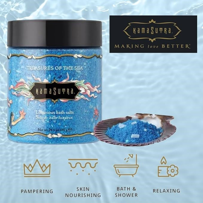 Kama Sutra Luxury Bathing Salts Treasures Of The Sea Ocean Scented Relaxation - - Bath and Intimate Fragrances