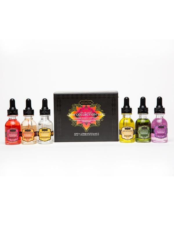 Kama Sutra Oil Of Love Collections Set 6 Flavoured Warming Massage Oils - - Bath and Intimate Fragrances