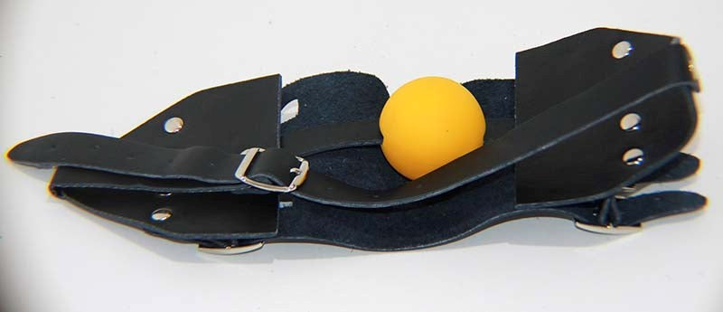 BDStyle Leather Muzzle with Ball Gag BDSM Restraint - Bondage Gags and Bits