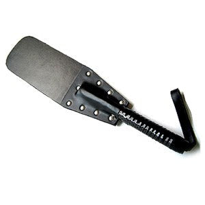 Hells Couture Leatherpost Mini Paddle with Chrome Studs - Paddles And Slappers