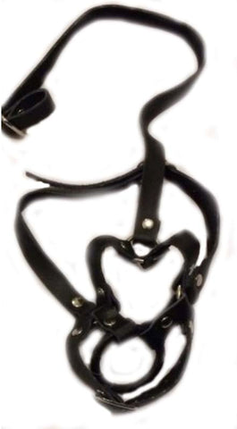 BDStyle Literotica O Ring Gag Open Mouth Gag Light PVC Adjustable Straps - Bondage Gags and Bits