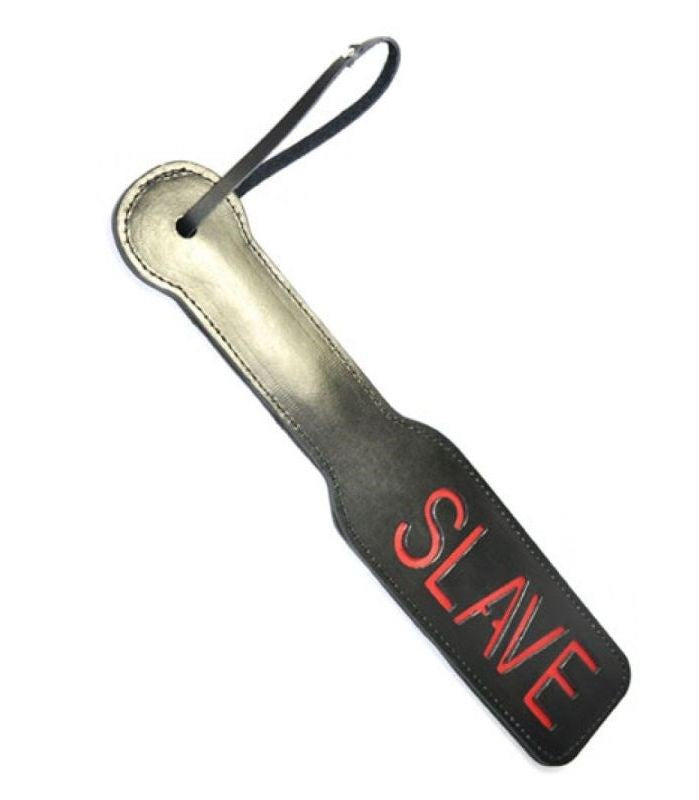 BDStyle Lustful Wide Slave Bondage Paddle Premium Leather Impact Play - Paddles And Slappers