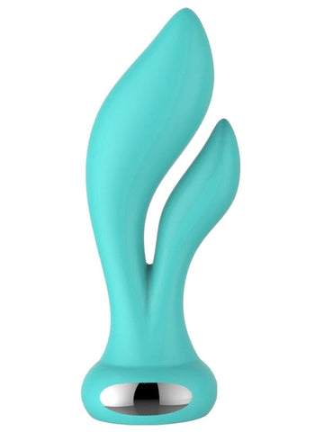 Evolved Lustre by Playful Flame Rechargeable Rabbit Vibrator with LED Lighting - Rabbit Vibrators