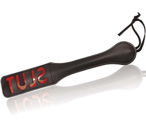 Sportsheets Manbound Slut Impression Paddle Leather Impact Sex Toy - Paddles And Slappers