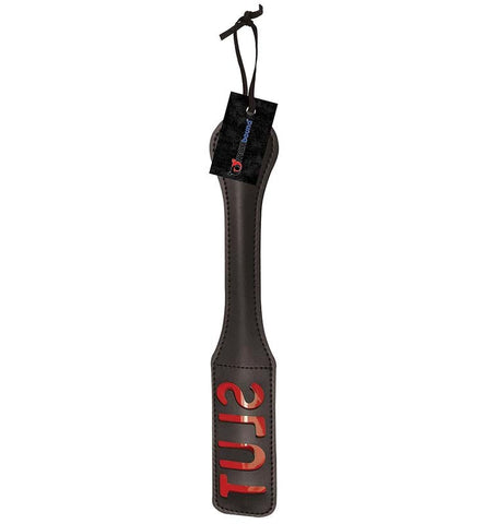 Sportsheets Manbound Slut Impression Paddle Leather Impact Sex Toy - Paddles And Slappers