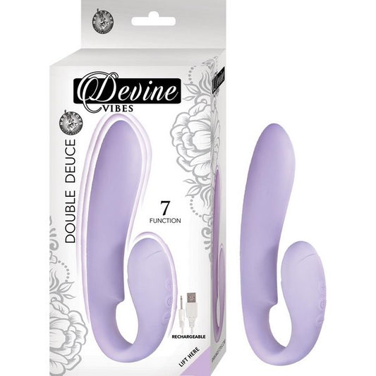 DEVINE VIBES Double Deuce Internal and External Stimulator - - G-Spot Vibrators