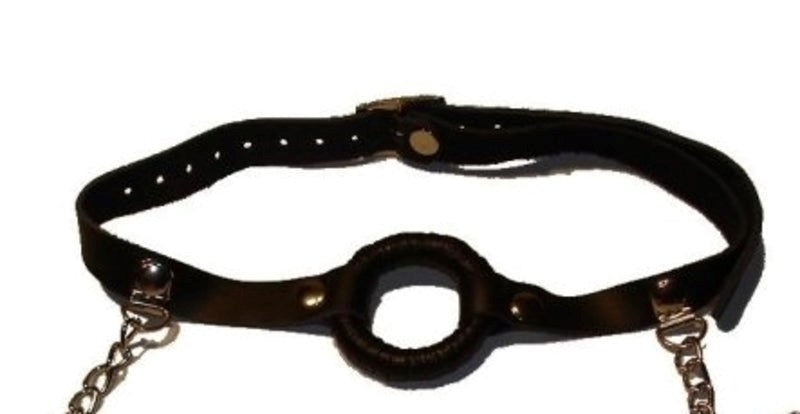 BDStyle O Ring Gag with Nipple Clamps Light Dual Bondage Restraint - Bondage Gags and Bits