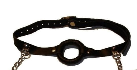 BDStyle O Ring Gag with Nipple Clamps Light Dual Bondage Restraint - Bondage Gags and Bits