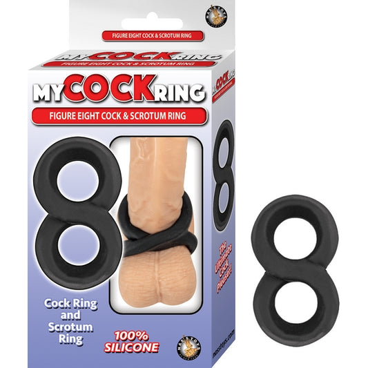 MY COCKRING Figure 8 Cock and Scrotum Ring - - Stretchy Cock Rings