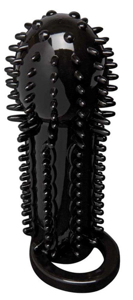 Doc Johnson OptiMALE Stimulator Extension Penis Sleeve with Ball Strap - - Penis Sleeves and Extenders