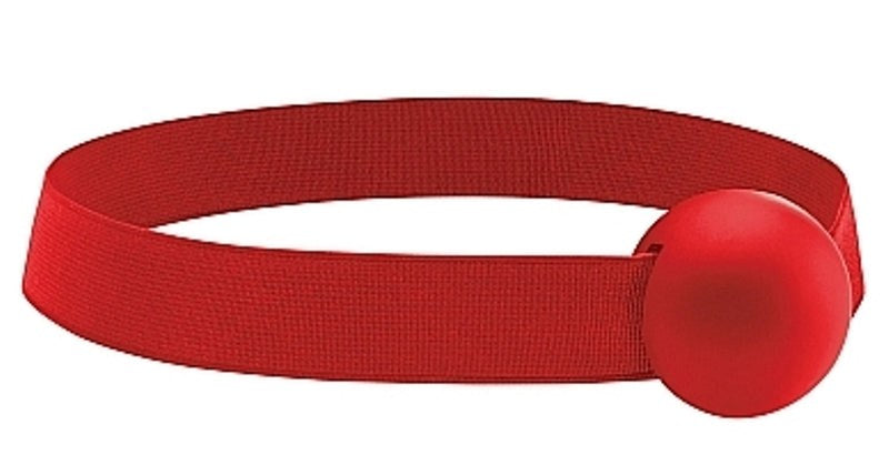 Shots Toys Ouch! Elastic Ball Gag Red with Elastic Strap - - Bondage Gags and Bits