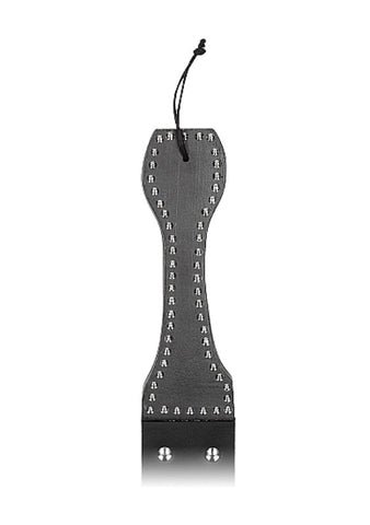Shots Toys Pain Leather Belt Slapper with Multi Looped Tails BDSM Impact - Paddles And Slappers